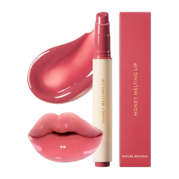 Nature Republic HONEY MELTING LIP (00 CHAI MILK TEA) SOFT LIP STICK,korean lip, Lip Gloss, Glow lip,
