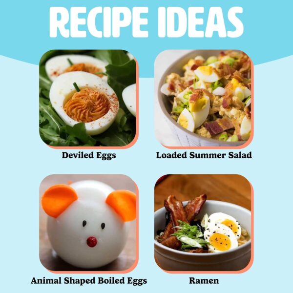 Tasty Mini Rapid Egg Cooker, 5-Egg Capacity for Perfect Hard Boiled Eggs or Omelets, Auto Shut Off, Aqua Auto Shut Off, - Image 2