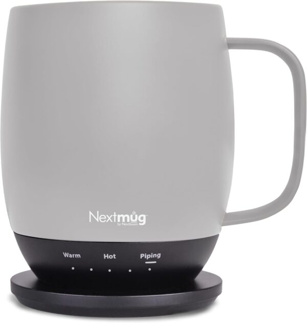 Nextmug - Temperature-Controlled, Self-Heating Coffee Mug (Almond 14 oz.)  Coffee Mug (Almond 14 oz.)