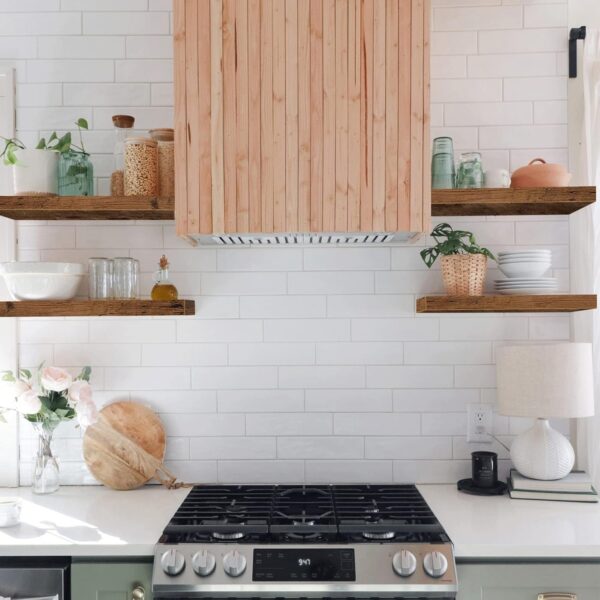 QEEIG Bathroom Floating Shelves for Wall Mounted Shelf Over Toilet Farmhouse Home Decor Display Shelving Small 16 inch Set of 2, Rustic - Image 2