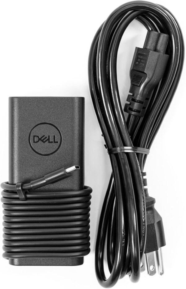 ell 65W USB-C Laptop Charger for XPS and Latitude 5000 - Power Cord Included Power  Cord Included