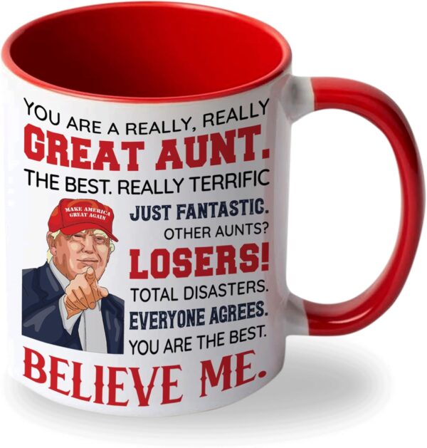 Mother's Day Gifts for Aunt - Best Aunt Ever Mug - Auntie Gift Ideas from Niece Nephew - Great Auntie