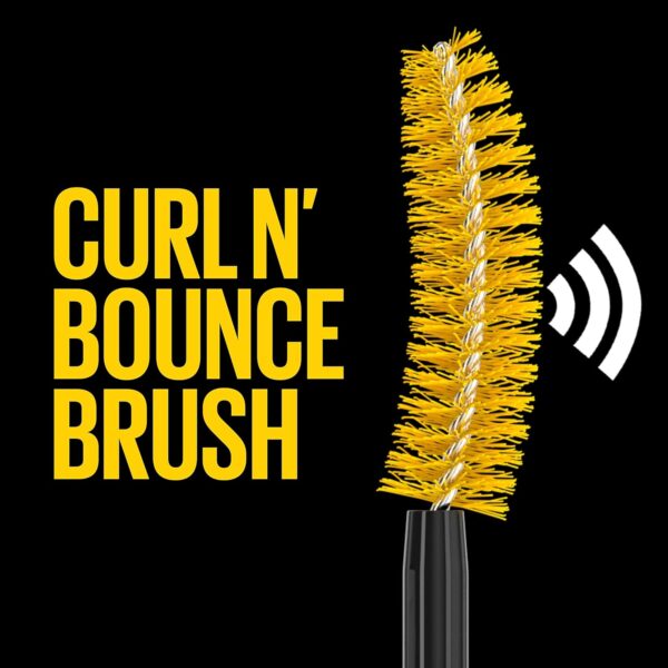 Maybelline Volum' Express Colossal Curl Bounce Washable Curling Mascara, Very Black, 1 Count - Image 4
