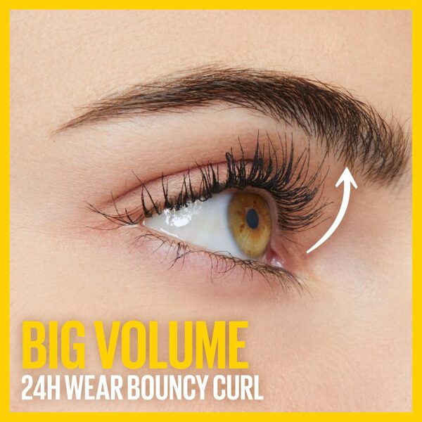 Maybelline Volum' Express Colossal Curl Bounce Washable Curling Mascara, Very Black, 1 Count - Image 2