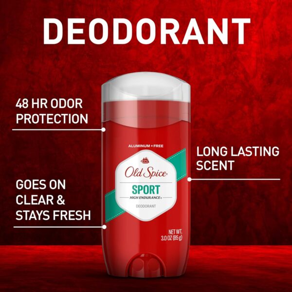 Old Spice Aluminum Free Deodorant For Men, High Endurance, 24/7 Sweat Defense & Odor Protection, - Image 3