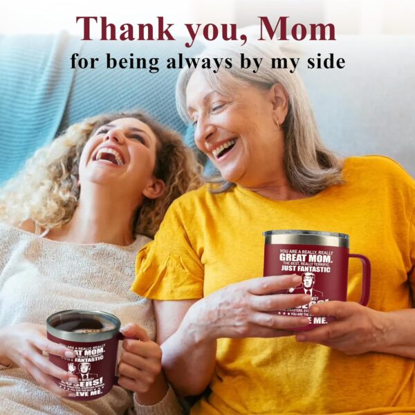Cool Birthday gifts for Moms, Mothers - Best mom Mug, 14 Oz Stainless Steel moms Coffee MugGifts - Image 4