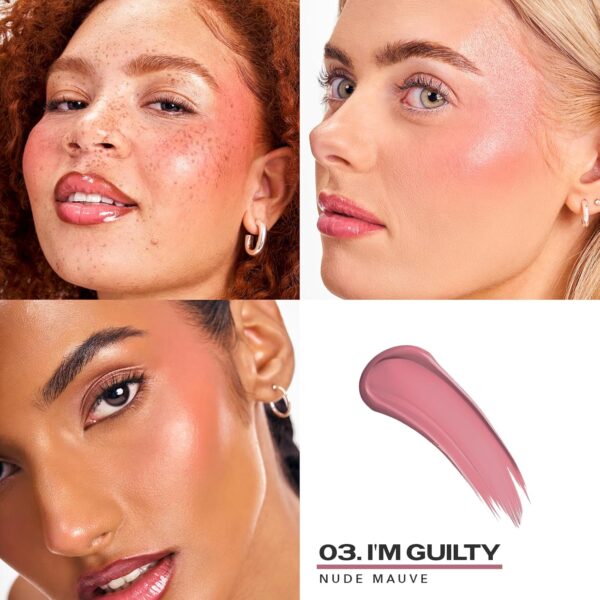 Sacheu Cheek STAY-N Liquid Blush for Cheeks. High Pigment, Buildable, Lightweight Cream Blush - Image 3